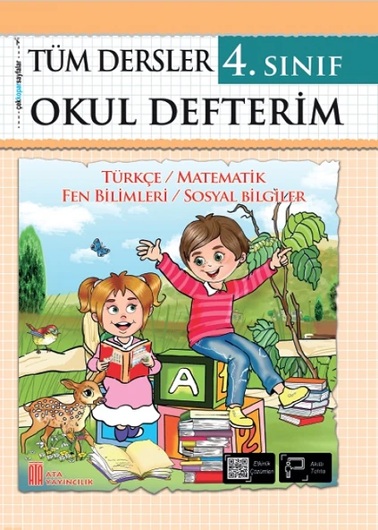 Ata 4.Sınıf Okula Yardımcı Tüm Dersler Okul Defterim- 6 lı Deneme Sınavı - 2