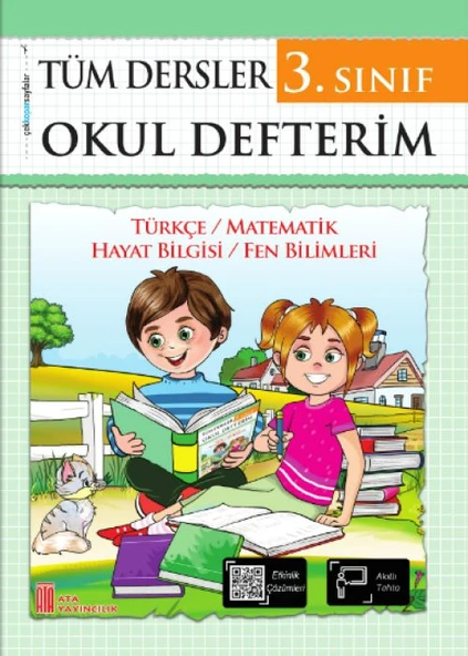 Ata 3.Sınıf Okula Yardımcı Tüm Dersler Okul Defterim- 6 lı Deneme Sınavı - Resim 2