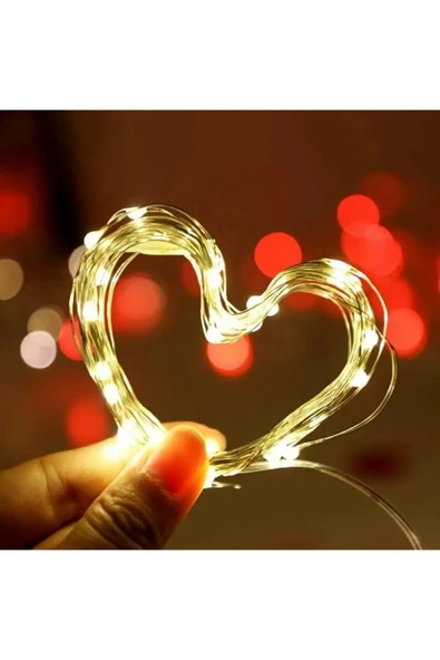 Pil İle Çalışan Peri Led Işık Kumandalı Animasyonlu Pil Led 10 Metre Çok Amaçlı Aydınlatma - 2