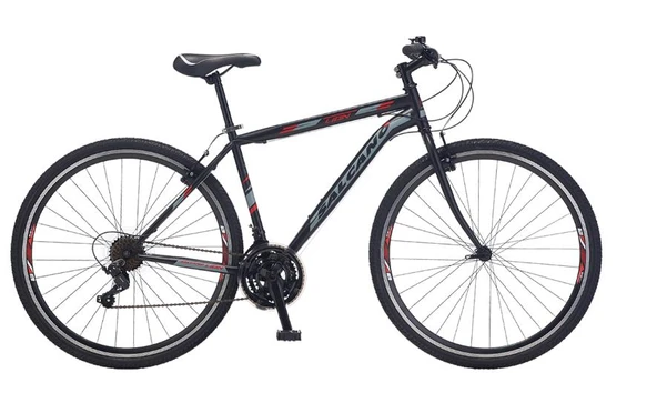 Salcano City Lion VR 19'' Gezi Bisikleti Mat Siyah Kırmızı ürün görseli