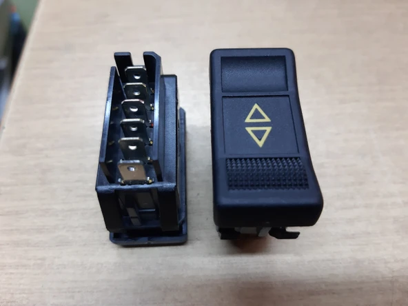 Renault 21 Manager Optima Concord Cam Düğmesi Anahtarı SAĞ Ön Orjinaldir Valeo markadır -BİR ADET FİYATIDIR - 1