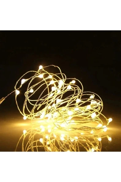 Pil İle Çalışan Peri Led Işık Kumandalı Animasyonlu Pil Led 10 Metre Çok Amaçlı Aydınlatma - 3