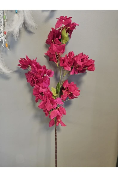 Yapay Çiçek Begonvil Çiçeği PEMBE Uzun Dallı Sarkan Çiçek 100cm - Resim 2