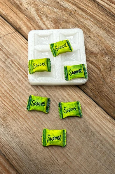 Sweet Altılı Silikon Mum Kalıbı - Resim 3