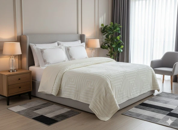 AGOSSA 6 PARÇA BATTANİYE SETİ KREM ürün görseli