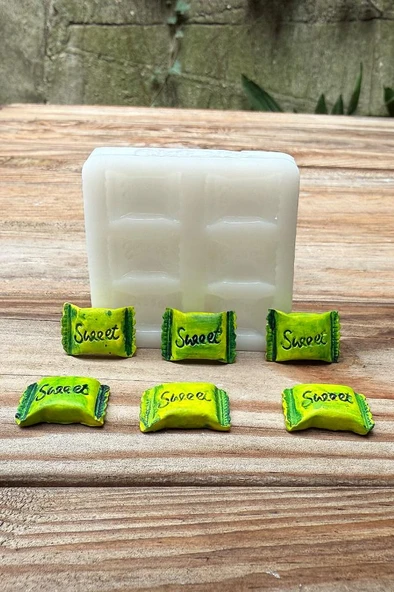 Sweet Altılı Silikon Mum Kalıbı - Resim 5