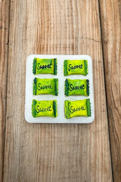 Sweet Altılı Silikon Mum Kalıbı ürün görseli
