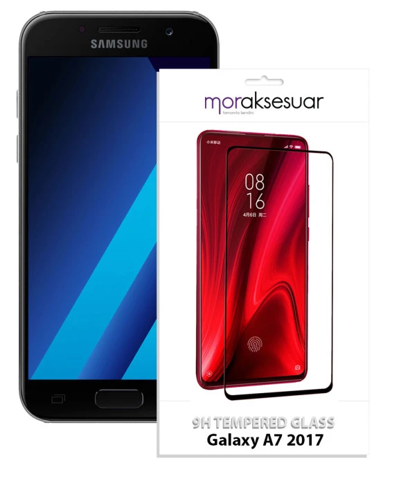 Samsung Galaxy A7 2017 5D Ekran Koruyucu Cam Tam Kaplayan