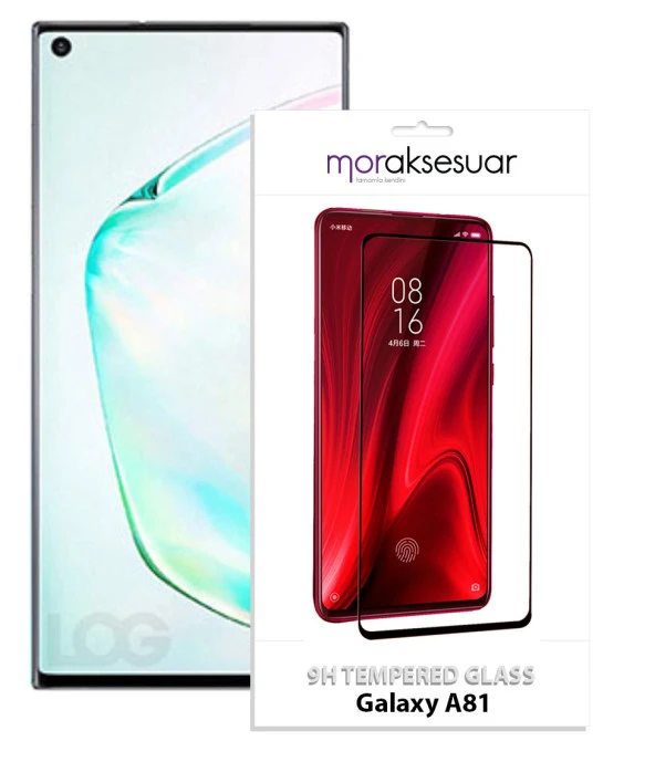 Samsung Galaxy A81(Note 10 Lite) 5D Ekran Koruyucu Cam Tam Kaplayan