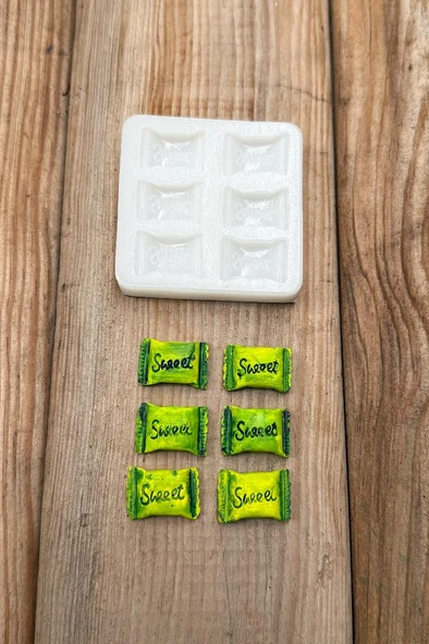 Sweet Altılı Silikon Mum Kalıbı - Resim 4