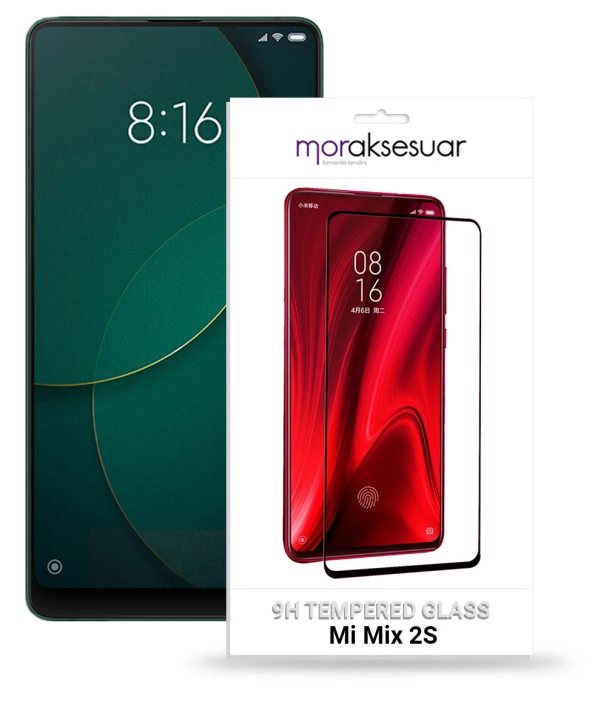 Xiaomi Mi Mix 2S 5D Ekran Koruyucu Cam Tam Kaplayan