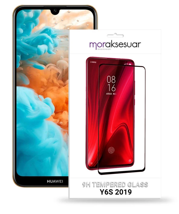 Huawei Y6S 2019 5D Ekran Koruyucu Cam Tam Kaplayan