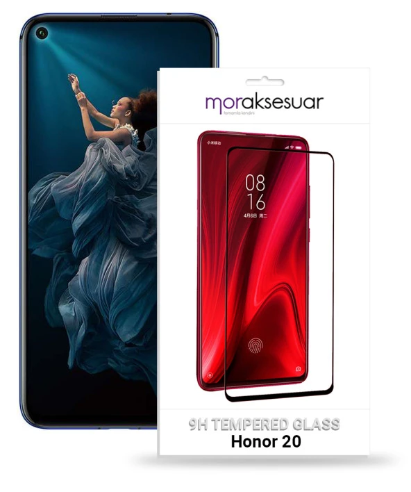 Honor 20 5D Ekran Koruyucu Cam Tam Kaplayan