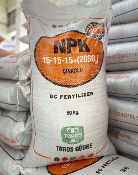 Bitki Besleyen Kök Güçlendiren NPK Taban Gübresi Toprak Altı Süper 15.15.15 Gübre Çinko ve Kükürtlü 5 Kg - 3