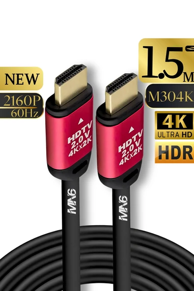MN6 M304K 4k hdmi kablo/hdmi kablo 1.5 Metre-HDR-HDTV2.0-3D-24K gold-Plated connector Ultra P hdmi kablo