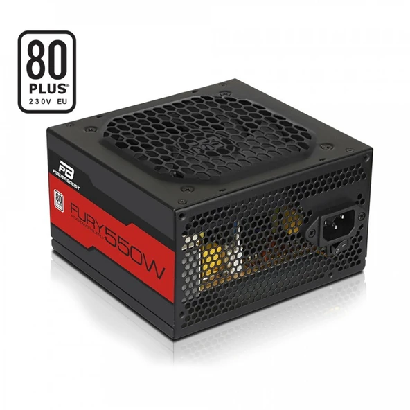 PowerBoost BST-ATX550WEU FURY 550w 80+ 12cm Fanli ATX PSU