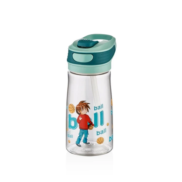 Shotay Child's Hand Çocuk Su Matarası Tritan 540Ml Turkuaz