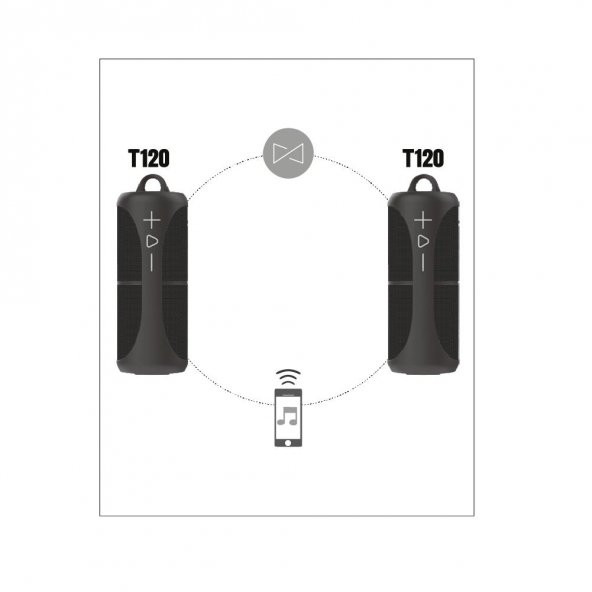 LinkTech T120 Kablosuz Bluetooth Hoparlör (Çift İki Parça) USB/SD/BT/AUX/FM - 3
