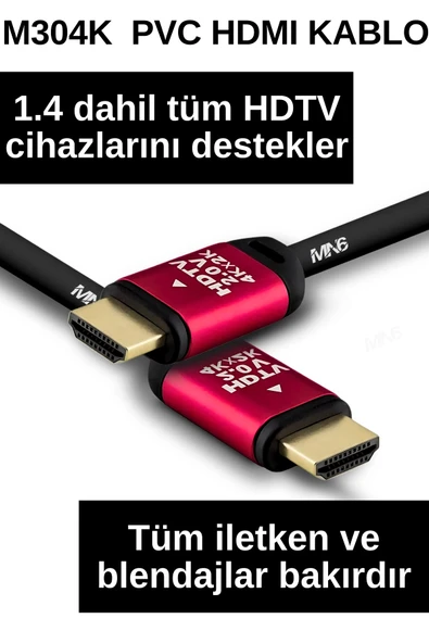 MN6 M304K 4k hdmi kablo/hdmi kablo 5 metre-HDR-HDTV2.0-3D-24K gold-Plated connector Ultra Pro hdmi kablo - 2