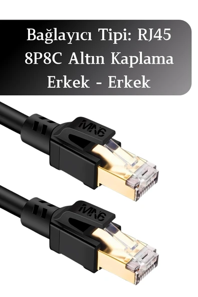 MN6 M110XF Cat8 Kablo/5 METRE/40GBPS-2000MHZ-26 Awg-S/ftp-Cat8 Ethernet Kablosu - 4