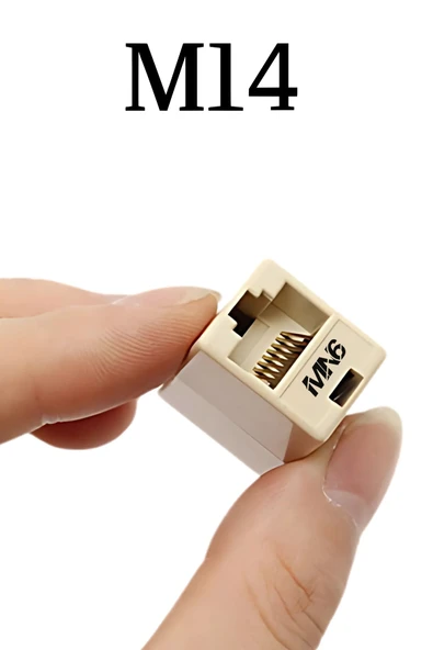 MN6 M14 kablo birleştirici/5 Adet-Cat5/5e-Cat6-uyumlu/lan kablosu Birleştirici Ara Aparatı - 3