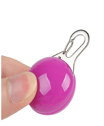 Led el feneri Pet kolye karanlıkta parlayan parlak evcil hayvan kedi köpek tasması 3 Fonksiyonlu - 2