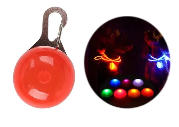 Led el feneri Pet kolye karanlıkta parlayan parlak evcil hayvan kedi köpek tasması 3 Fonksiyonlu