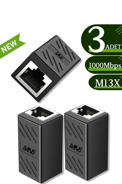 MN6 M13X kablo birleştirici/3 Adet-Cat5-Cat6-Cat7-Cat8-uyumlu/lan kablosu Birleştirici Ara Aparatı