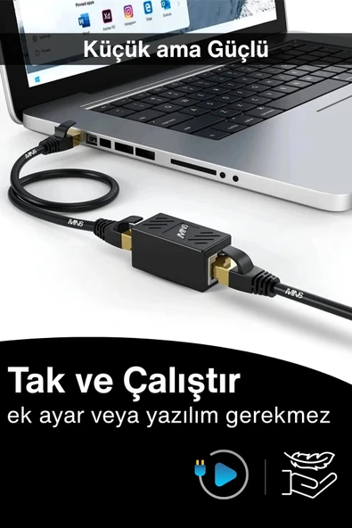 MN6 M13x Kablo Birleştirici/2 adet-cat5-cat6-cat7-cat8-uyumlu/lan Kablosu Birleştirici Ara Aparatı - 5