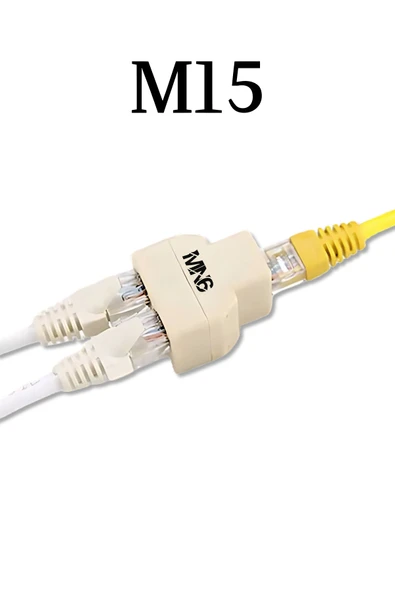 MN6 M15 kablo birleştirici/4 Adet-3kablo girişli-Cat5/5e-Cat6-uyumlu/lan kablosu Birleştirici Ara Aparatı - 2