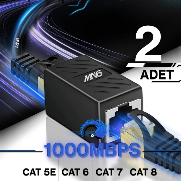 MN6 M13x Kablo Birleştirici/2 adet-cat5-cat6-cat7-cat8-uyumlu/lan Kablosu Birleştirici Ara Aparatı - 1