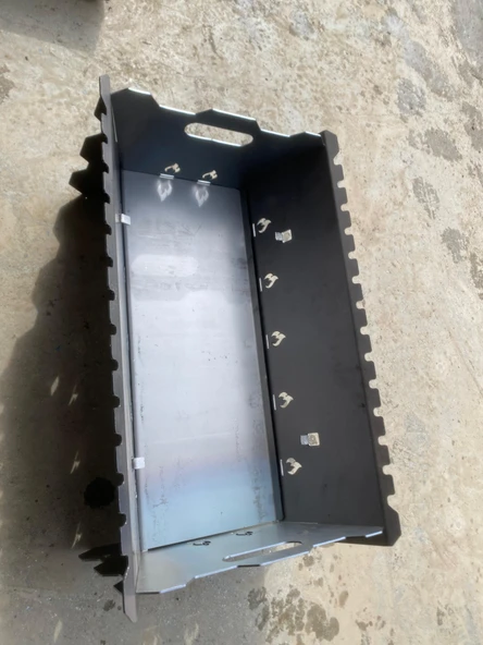 Katlanabilir Portatif Kaliteli Metal Izgara 52 30 (7 Ayrılabilir Parça ) - 3