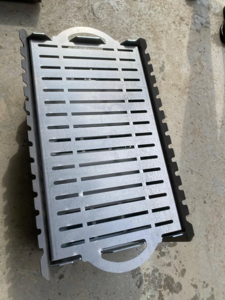 Katlanabilir Portatif Kaliteli Metal Izgara 52 30 (7 Ayrılabilir Parça ) - 2