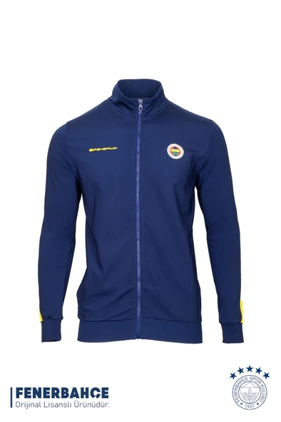 Fenerbahçe Orijinal Lisanslı Dik Yaka Fermuarlı Sweat Eşofman Alt Set - 2