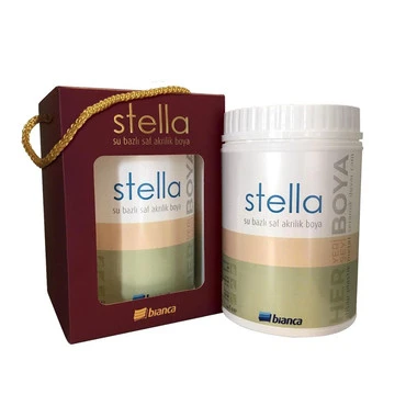 BİANCA STELLA SU BAZLI SAF AKRİLİK BOYA 1 LİTRE BEYAZ - 2