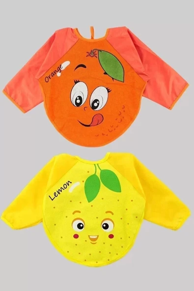 Mevye Desenli Giyilebilen Bebek Önlüğü - Resim 2