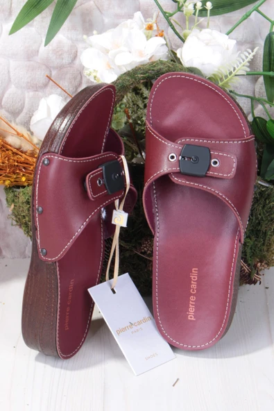 Pierre Cardin 7265 Anatomik Rahat Orijinal Ürün Tokalı Kadın Terlik - Resim 10