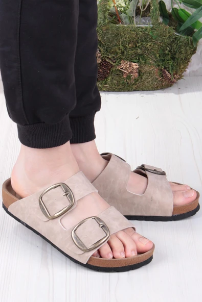 Pierre Cardin 7551 Anatomik Rahat Orijinal Ürün Çift Tokalı Kadın Terlik ürün görseli