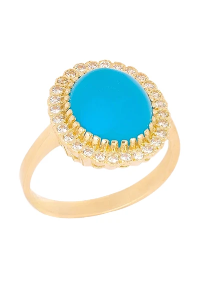 Cigold Taşlı Yüzük 14 Ayar Altın 3.78 Gr OA-K21601029063 - Resim 4