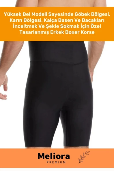 Özel Üretim Fit Görünüm Sağlayan İnceltici Rahat Atlet Ve Boxer İnceltici Erkek Korse 2'li Set - 4