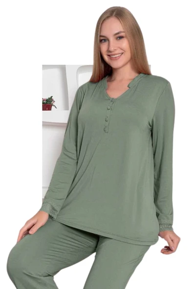 Limissi Viskon Kadın pijama takımı - Resim 3