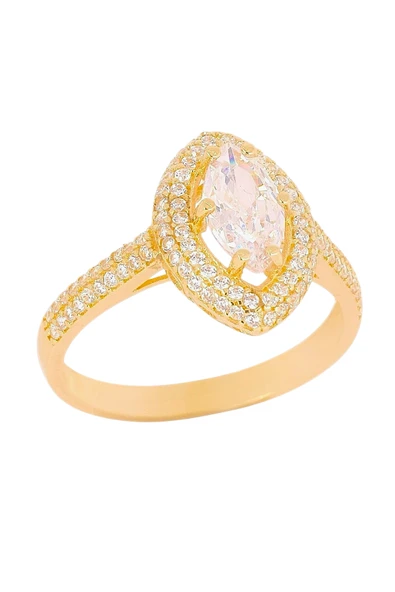 Cigold Taşlı Yüzük 14 Ayar Altın 2.62 Gr OA-K21701029057 - 3