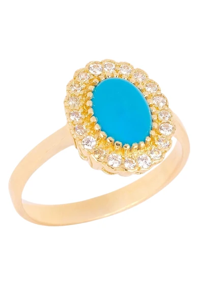 Cigold Taşlı Yüzük 14 Ayar Altın 2.78 Gr OA-K21601029062 - Resim 4