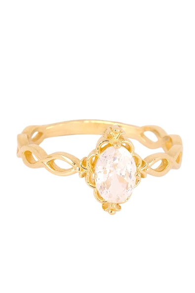 Cigold Taşlı Yüzük 14 Ayar Altın 2.20 Gr OA-K21601029058