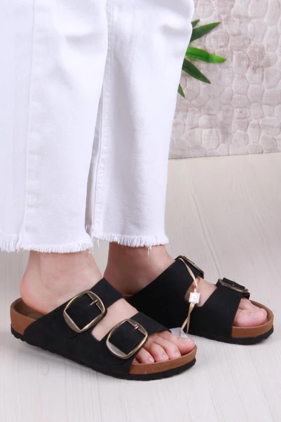 Pierre Cardin 7551 Anatomik Rahat Orijinal Ürün Çift Tokalı Kadın Terlik - Resim 7