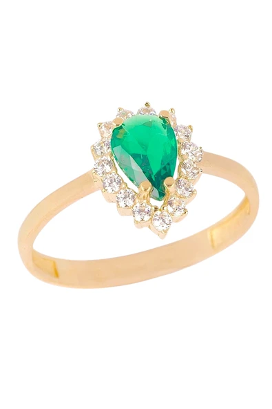 Cigold Taşlı Yüzük 14 Ayar Altın 1.54 Gr OA-K21601029064 - 3