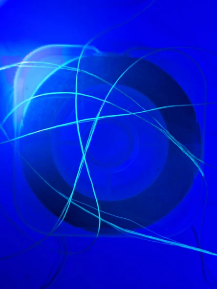 Eagenset Organze İp Çapari İpi Ultraviyole Uv Neon Koyu Yeşil Makara - 5
