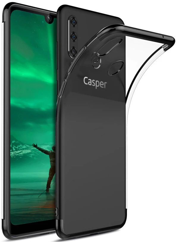 Casper Via F3 Kılıf Lazer Boyalı Renkli Esnek Silikon Şeffaf