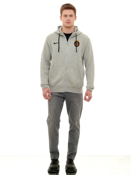 Galatasaray Orijinal Lisanslı Nike Fermuarlı Kapüşonlu Sweat - 5