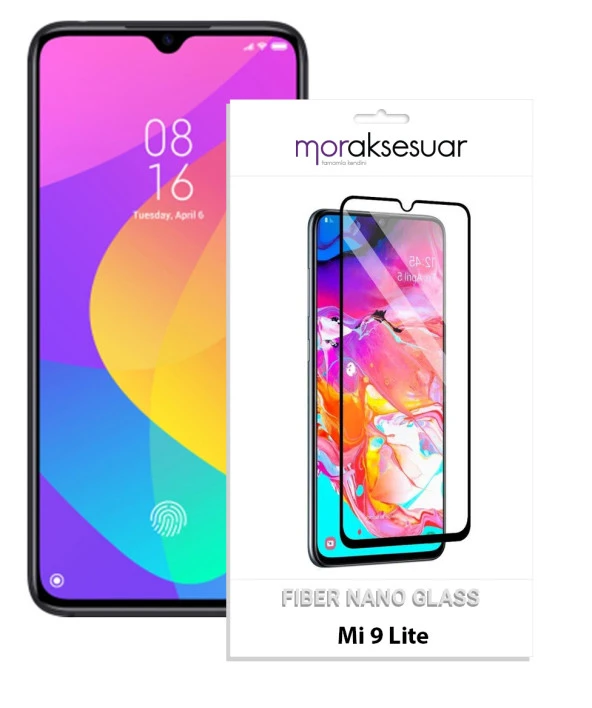 Xiaomi Mi 9 Lite Ekran Koruyucu Kırılmaz Fiber Nano Tam Kaplayan Cam